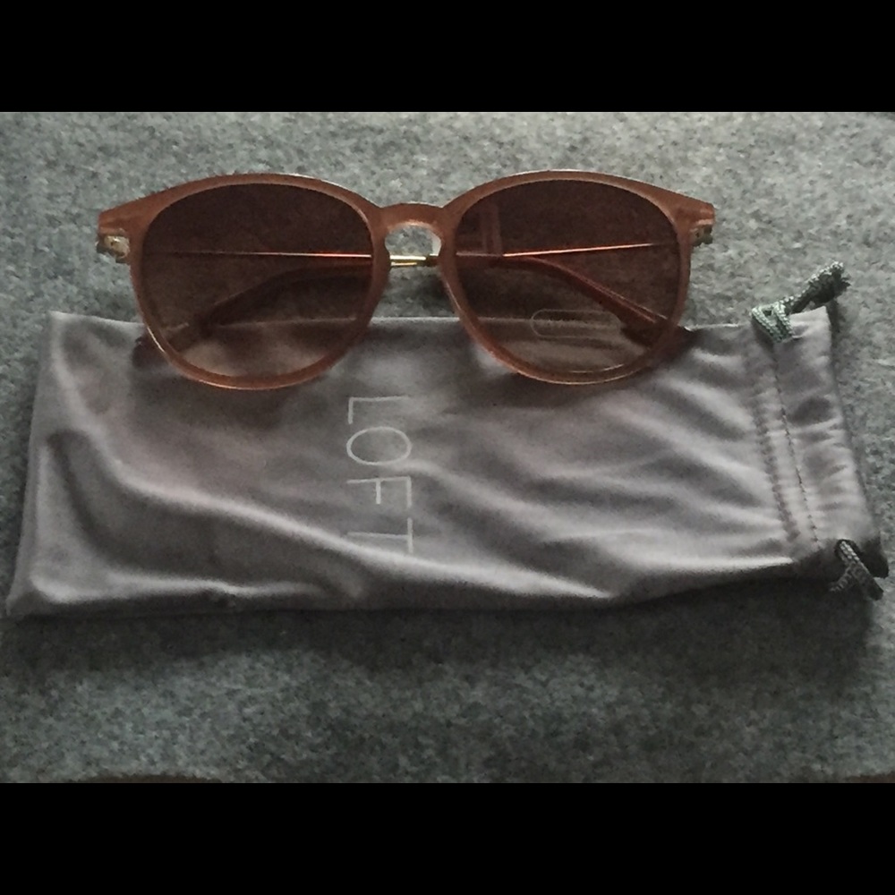 Pale Pink Loft Sunglasses - Brand New, Never Worn